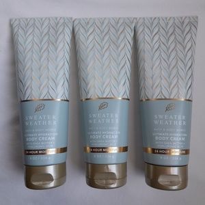 (Set of 3) Bath & Body Works Sweater Weather Body Cream